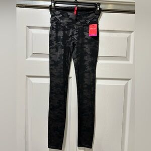 Spanx Faux Leather Camo Leggings
